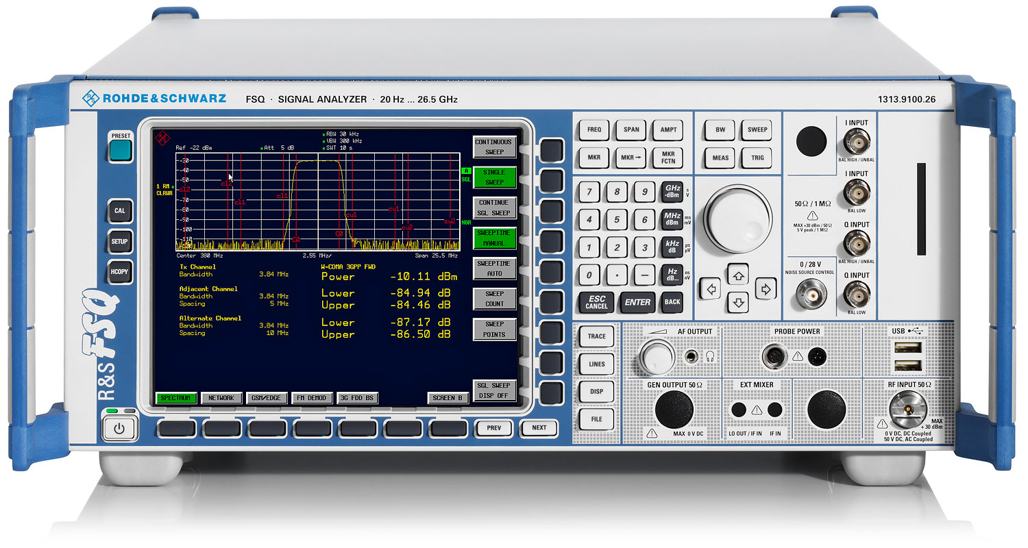 Used Rohde Schwarz FSQ26 High End Spectrum Signal Analyzer 20 Hz Used Rohde Schwarz FSQ26 High End Spectrum Signal Analyzer 20 Hz